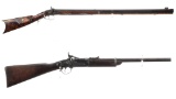 Two Antique Single Shot Rifles
