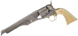 Engraved Colt Model 1860 Army Percussion Revolver
