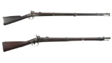 Two Civil War Era U.S. Springfield Percussion Long Guns