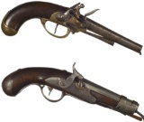 Two French Muzzleloading Pistols