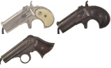 Three Remington Pocket Pistols