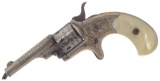 New York Engraved Colt Open Top Pocket Revolver with Pearl Grips