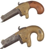 Two Engraved National Arms Co. Derringers