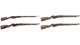Four European Mosin-Nagant Pattern Bolt Action Rifles