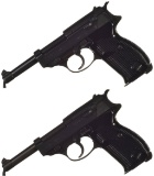 Two World War II Era German Proofed Semi-Automatic Pistols