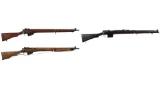 Three Enfield Pattern Bolt Action Rifles