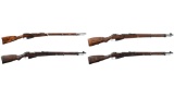 Four European Mosin-Bolt Action Rifles