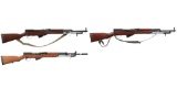 Three SKS Pattern Semi-Automatic Rifles with Bayonets