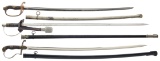Three Axis Swords with Scabbards