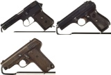 Three European Military Semi-Automatic Pistols