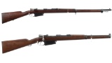 Two Mauser Pattern Bolt Action Rifles
