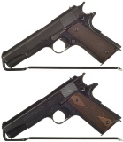 Two Colt 1911 Pattern Semi-Automatic Pistols