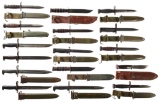 Large Grouping of U.S. Pattern Bayonets and Fighting Knives