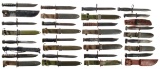 Grouping of Primarily U.S. Pattern Bayonets and Fighting Knives