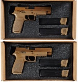 Consecutively Serialized Pair of U.S. Issued SIG M17 Pistols