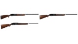 Three Winchester model 50 Semi-Automatic Shotguns
