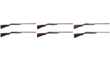 Collector's Lot of Six Winchester Model 37 Single Shot Shotguns
