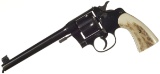 Colt New Service Target Double Action Revolver with Stag Grips
