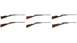 Six American Single Shot Rimfire Rifles