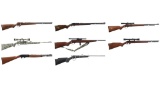 Eight .22 Caliber Rifles