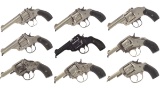 Nine Double Action Revolvers
