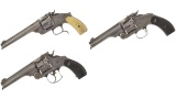 Three Smith & Wesson Pattern Revolvers