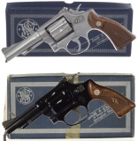 Two Smith & Wesson Double Action Revolvers with Boxes