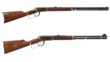 Two Winchester Commemorative Lever Action Long Guns