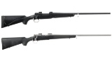 Two Winchester Model 70 Bolt Action Rifles