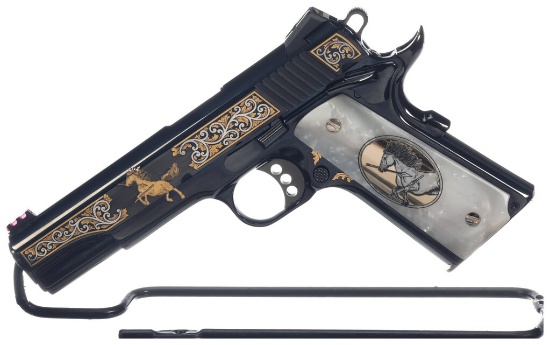 Colt El Potro Rampante Government Model Pistol in .38 Super