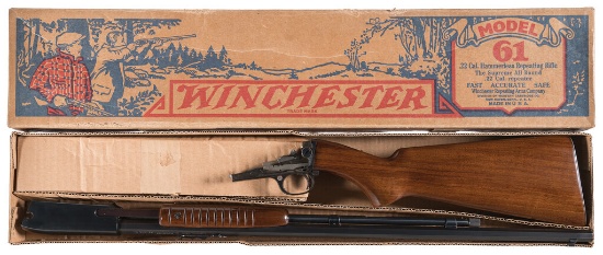 Winchester Model 61 Rifle with Octagon Barrel and Box