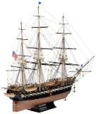 Scale Model of the USS Constitution with Display Table