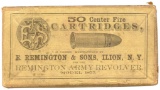 50-Count Box of E. Remington & Sons .44 Remington Cartridges