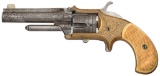 Engraved Gold Plated Deringer .32 Caliber Pocket Revolver