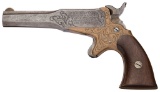 Engraved James Reid Model No. 2 Knuckle Duster Revolver