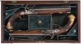 Two J. Christoph Kuchenreiter Flintlock Dueling/Target Pistols