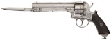 Engraved Belgian Pinfire Revolver with Chaubert Patent Bayonet