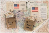 Grouping of World War II Era Maps with a Map Case