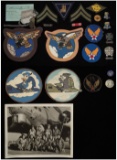 Grouping of Army Air Corps Uniform Items, Memorabilia, Patches