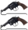 Two Smith & Wesson Double Action Revolvers