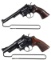Two Smith & Wesson Double Action Revolvers