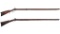 Two Antique American Percussion Long Guns
