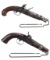 Two Antique U.S. Martial Single Shot Pistols