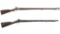 Two U.S. Harpers Ferry Model 1842 Percussion Muskets