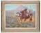 Two Framed Western Themed Oil Paintings by Steve Kelton