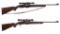 Two Winchester Sporting Rifles with Scopes