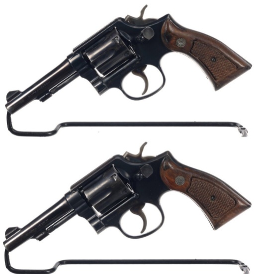 Two Smith & Wesson Double Action Revolvers