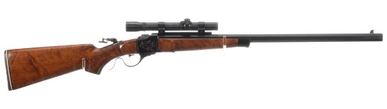 Engraved Ruger No. 3 Falling Block Rifle with Scope