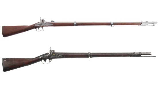 Two U.S. Model 1816 Percussion Conversion Muskets