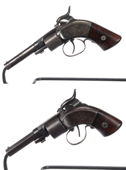 Two Massachusetts Arms Co. Maynard Primed Pocket Revolvers